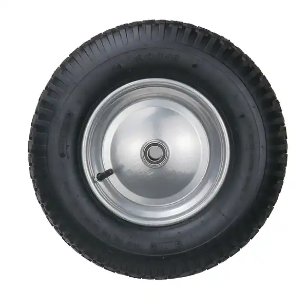 Bild 2 von 2-tlg. Sackkarrenrad mit Stahlfelge, Bohrung ca. 20 mm - Grau/Schwarz