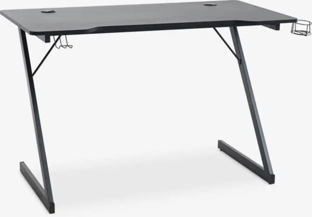 Bild 1 von Gaming-Schreibtisch HALSTED 60x120 m/Getränke+Kopfhörerhalt.