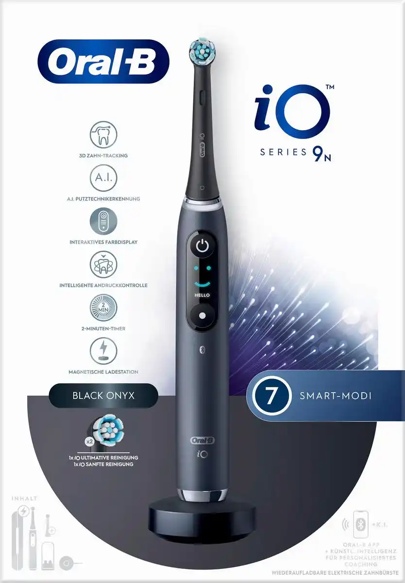 Bild 1 von Oral-B Elektrische Zahnbürste iO Series 9N Black Onyx, 1 Stk
