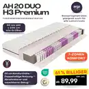 Bild 1 von AH20 Premium 7-Zonen Taschenfederkernmatratze 20 cm H3