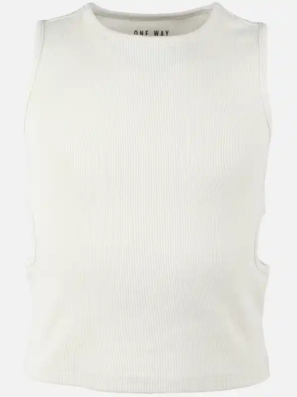 Bild 1 von Mädchen Shirt mit Cut-Outs Weiß