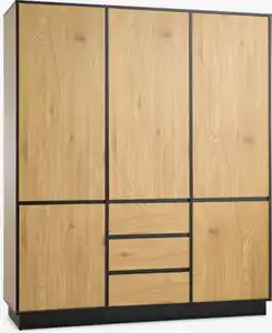Kleiderschrank ODENSE 179x210 5 Türen 3 Schubl. eichefarben