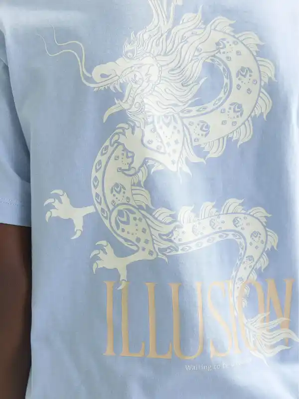 Bild 3 von Jack&Jones Junior JJCHARGE PRINTED T-Shirt Blau