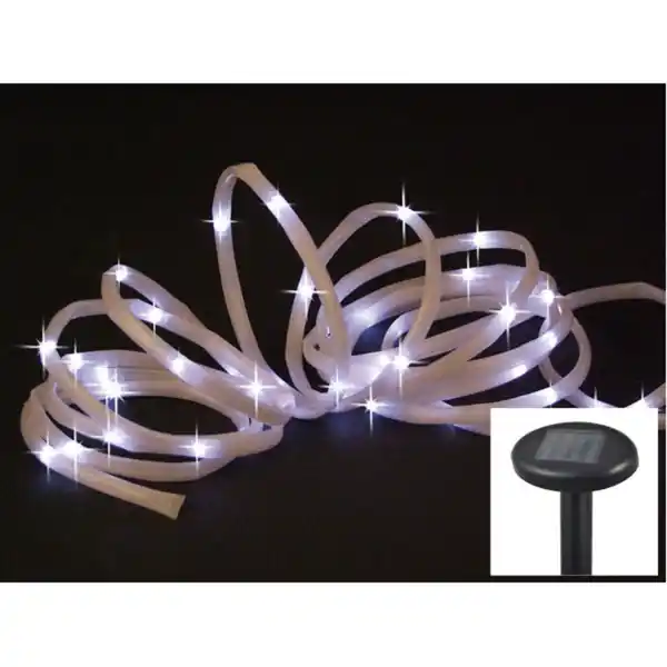 Bild 1 von LED-Solarlichtschlauch 50 LEDs Kaltweiß