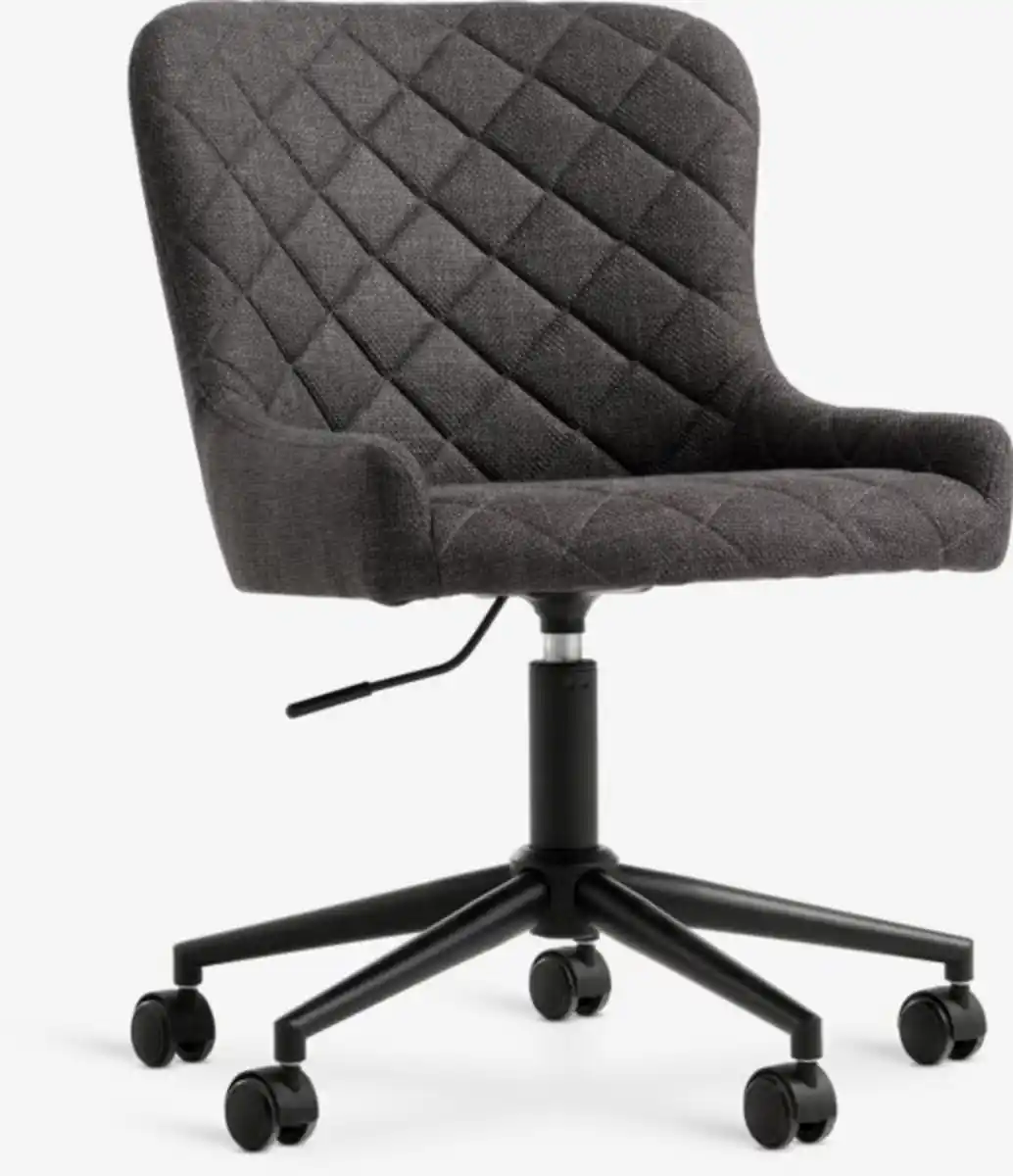 Bild 1 von Schreibtischstuhl PEBRINGE Stoff dunkelgrau/schwarz