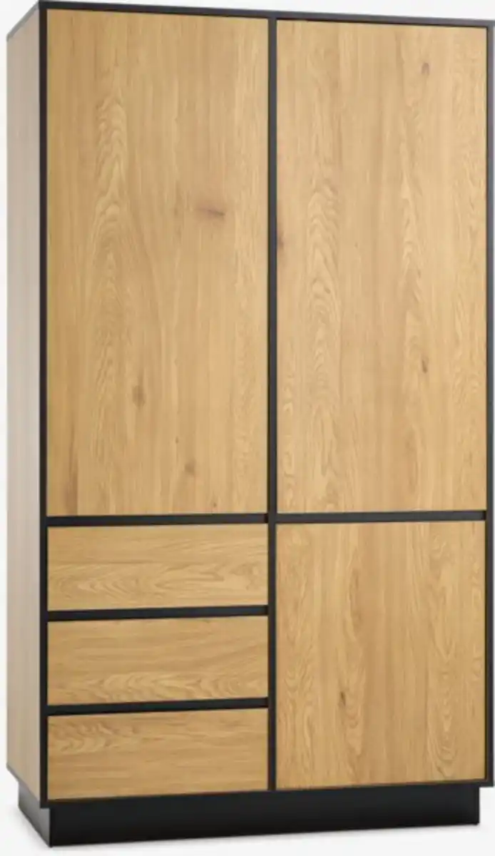 Bild 1 von Kleiderschrank ODENSE 120x210 3 Türen 3 Schubladen eiche