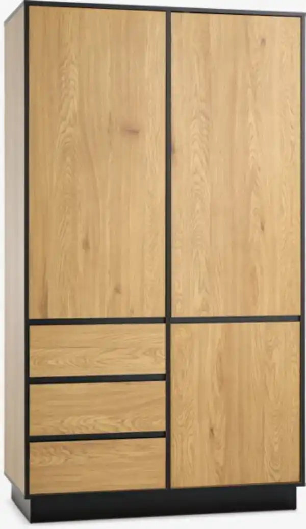 Bild 1 von Kleiderschrank ODENSE 120x210 3 Türen 3 Schubladen eiche