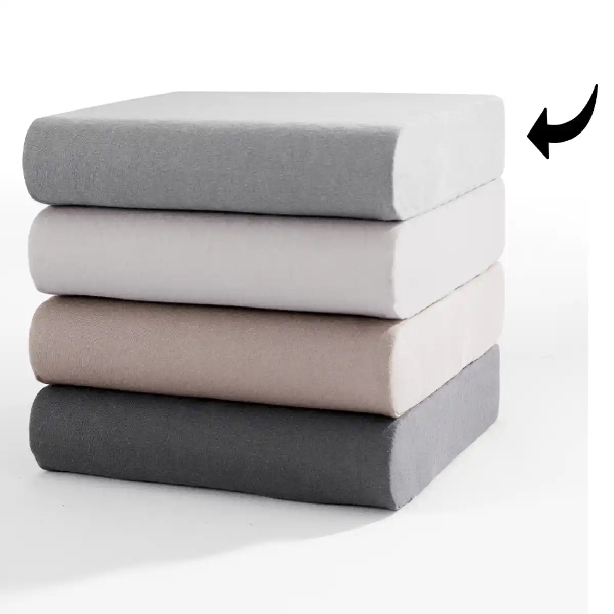 Bild 2 von Jersey-Boxspringbett-/ Topper-Spannbetttuch