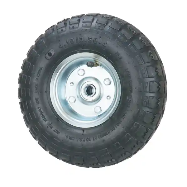 Bild 2 von 2-tlg. Sackkarrenrad mit Stahlfelge, Bohrung ca. 16 mm - Grau/Schwarz