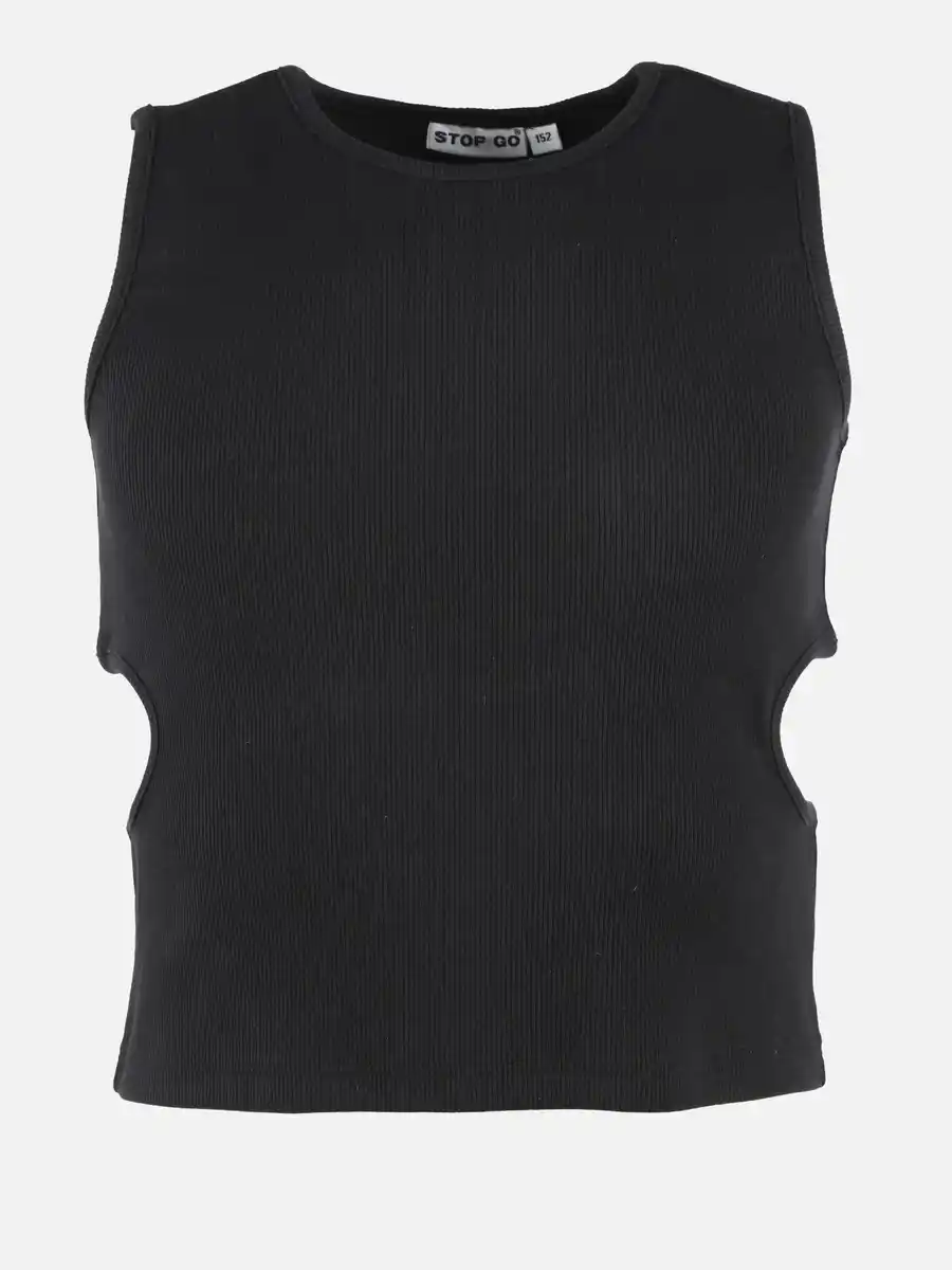 Bild 1 von Mädchen Top mit Cut Out Schwarz