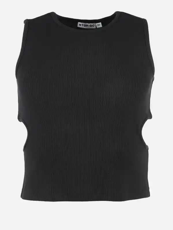 Bild 1 von Mädchen Top mit Cut Out Schwarz