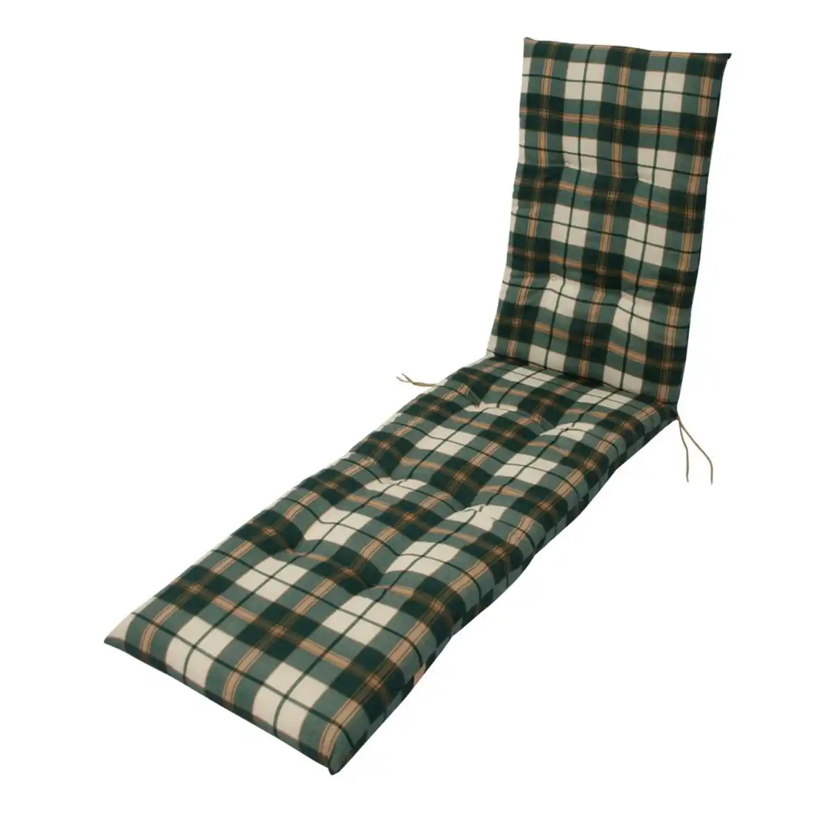 Bild 1 von Auflage für Gartenliege grün-beige kariert