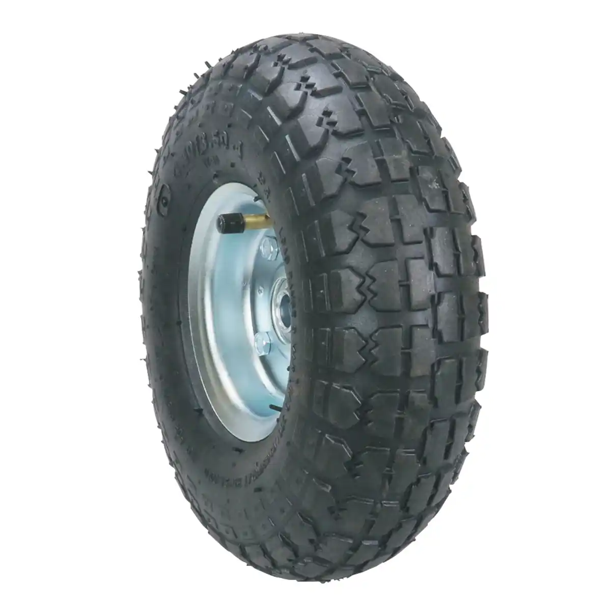 Bild 3 von 2-tlg. Sackkarrenrad mit Stahlfelge, Bohrung ca. 16 mm - Grau/Schwarz