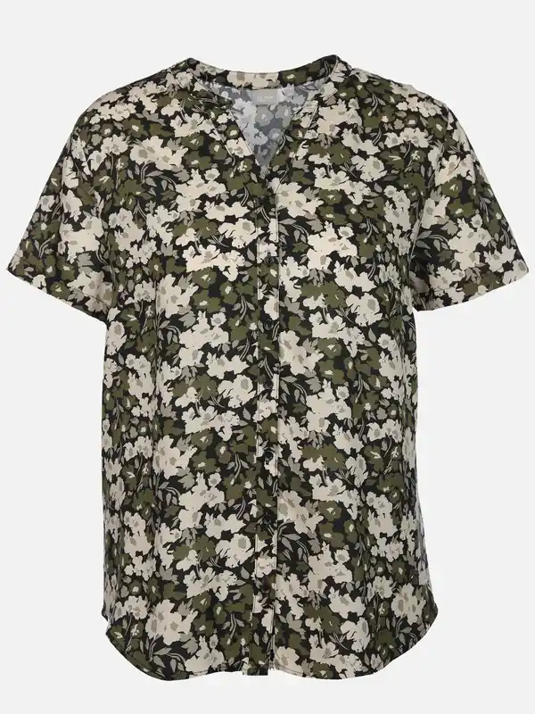 Bild 1 von Damen Bluse mit Alloverprint Oliv