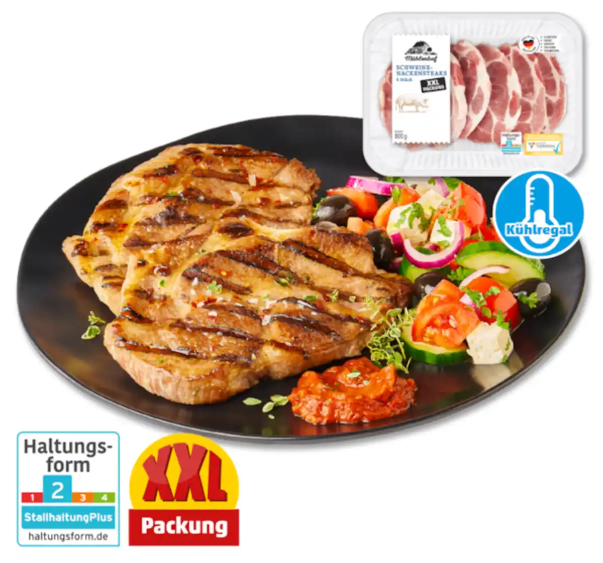 Bild 1 von MÜHLENHOF Frische Schweine-Nackensteaks*