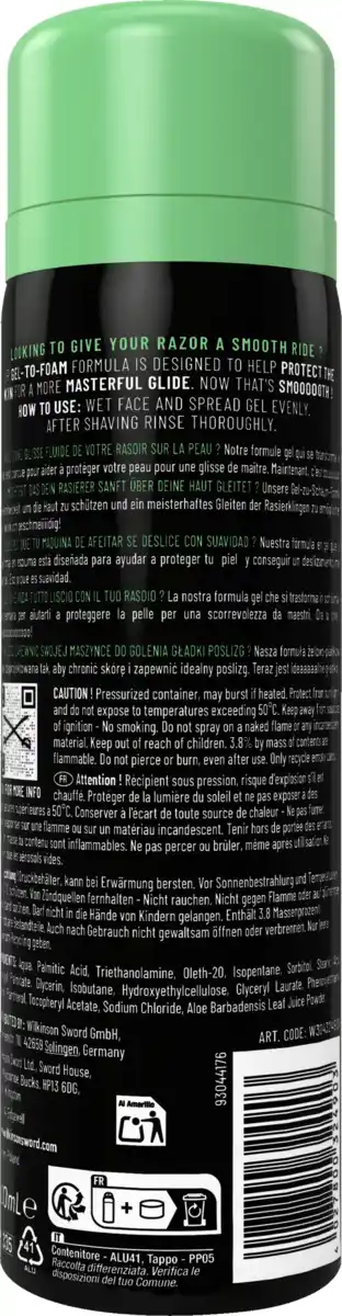 Bild 2 von Wilkinson Sword Rasiergel Sensitive, 200 ml