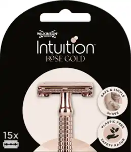 Wilkinson Sword Intuition Rose Gold Rasierhobel Klingen, dreifachbeschichtet, 15 Stück