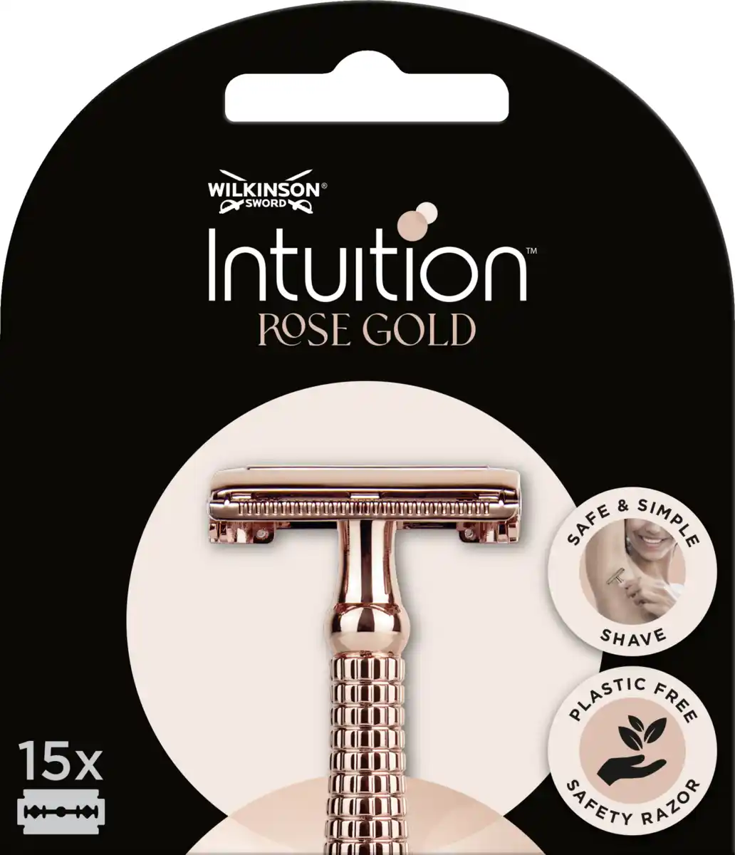 Bild 1 von Wilkinson Sword Intuition Rose Gold Rasierhobel Klingen, dreifachbeschichtet, 15 Stück