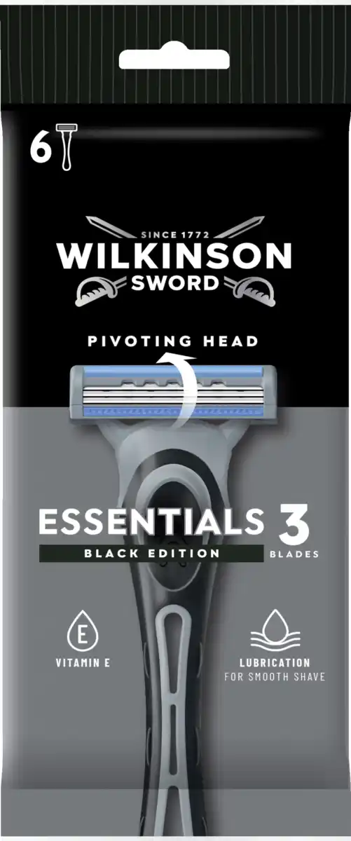Bild 1 von Wilkinson Sword Essentials 3 black edition Einwegrasier