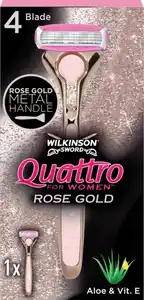 Wilkinson Sword Quattro für Damen Rasierer Rose Gold