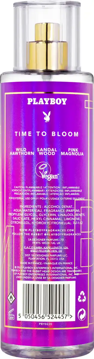 Bild 2 von Playboy Time to Bloom, Body Mist 250 ml