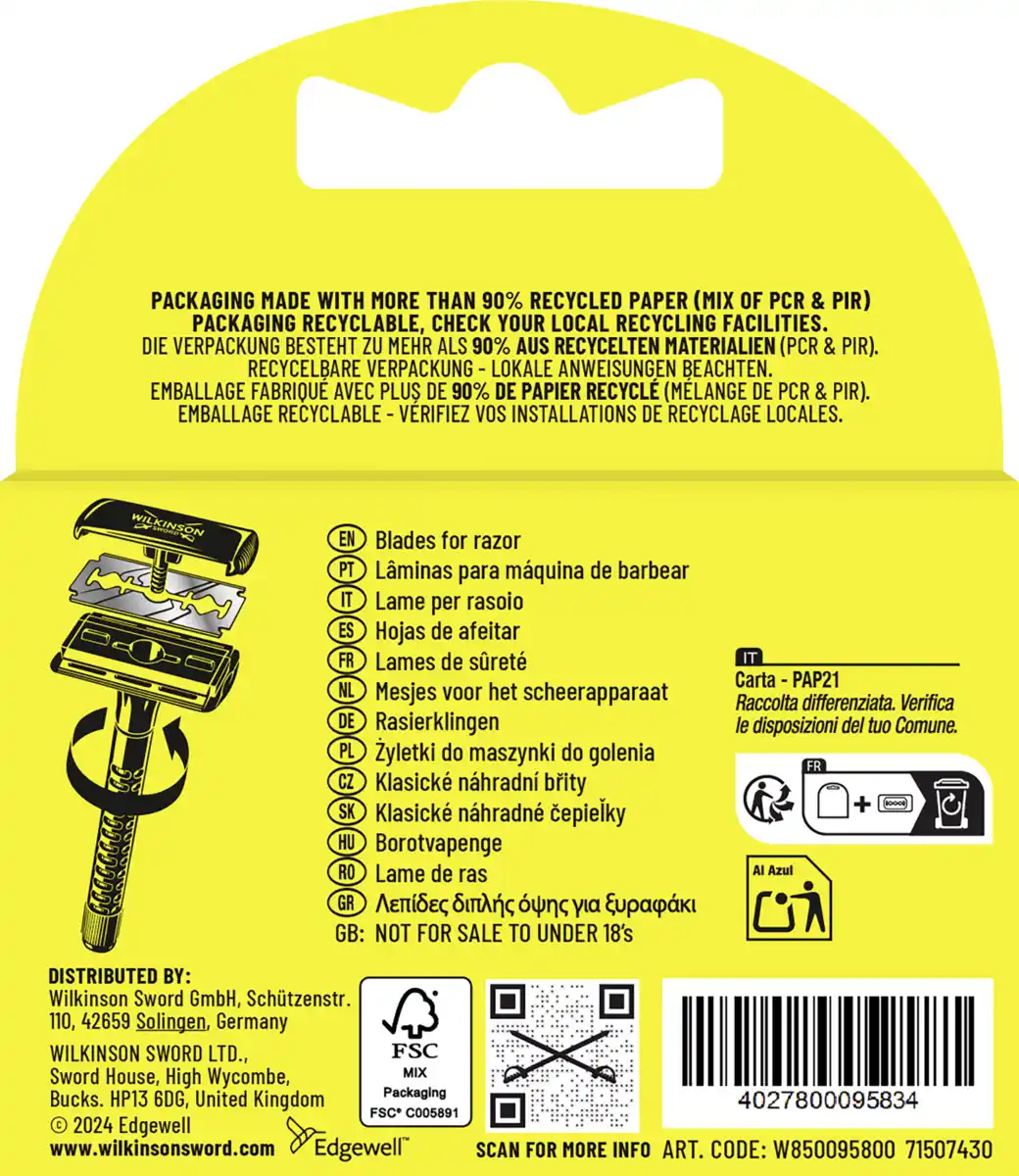 Bild 2 von Wilkinson Sword Rasierklingen Classic