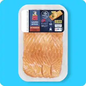 GOLDEN SEAFOOD Lachsfilet-Portionen, Aus Norwegen