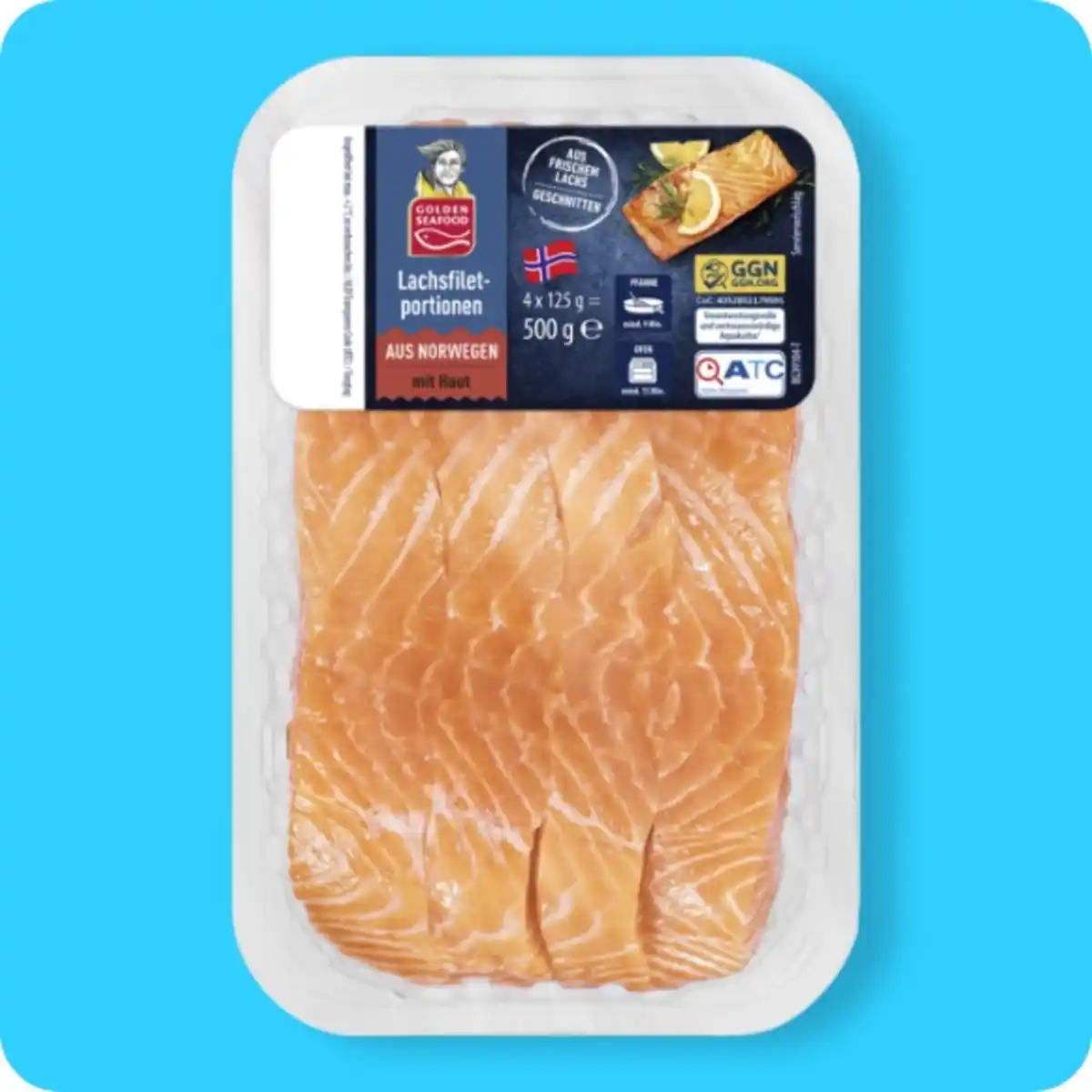 Bild 1 von GOLDEN SEAFOOD Lachsfilet-Portionen, Aus Norwegen