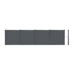 Callado Premium WPC Sichtschutzzaun 4 x Element + 6 x Pfosten - Höhe: 185 cm
