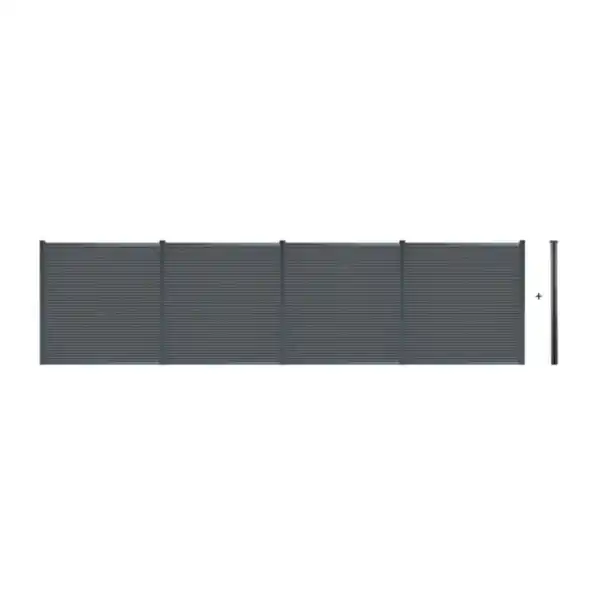Bild 1 von Callado Premium WPC Sichtschutzzaun 4 x Element + 6 x Pfosten - Höhe: 185 cm