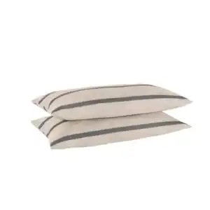 Leinen Mix Kissenbezug, 2er Set, beige
