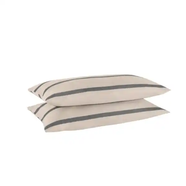 Bild 1 von Leinen Mix Kissenbezug, 2er Set, beige