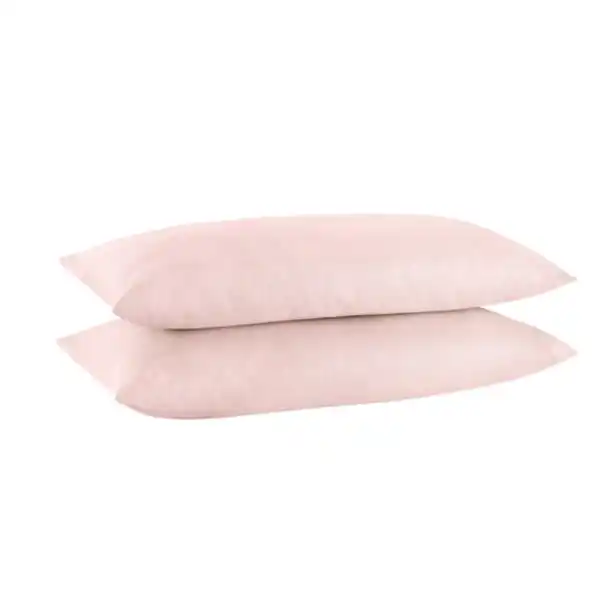 Bild 1 von Leinen Mix Kissenbezug, 2er Set, rosa