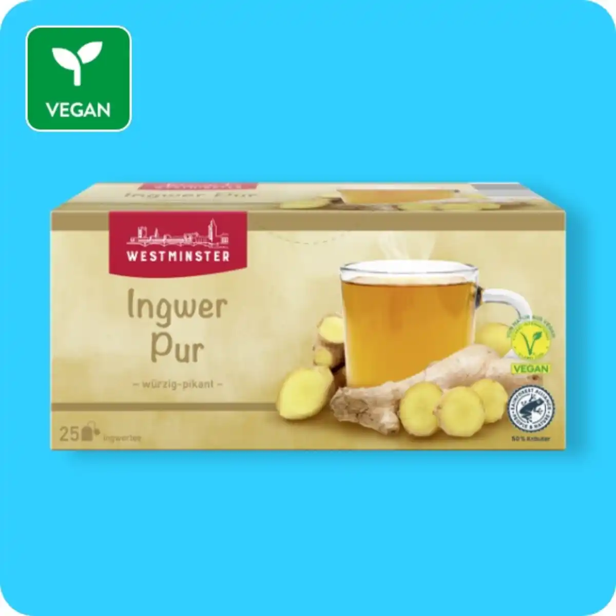 Bild 1 von WESTMINSTER Ingwertee, Ingwer Pur