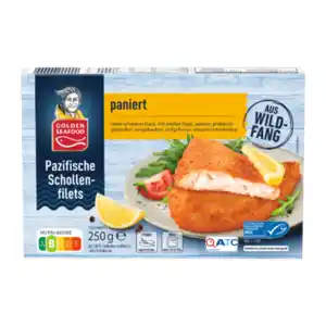 GOLDEN SEAFOOD Pazifische Schollenfilets 250g