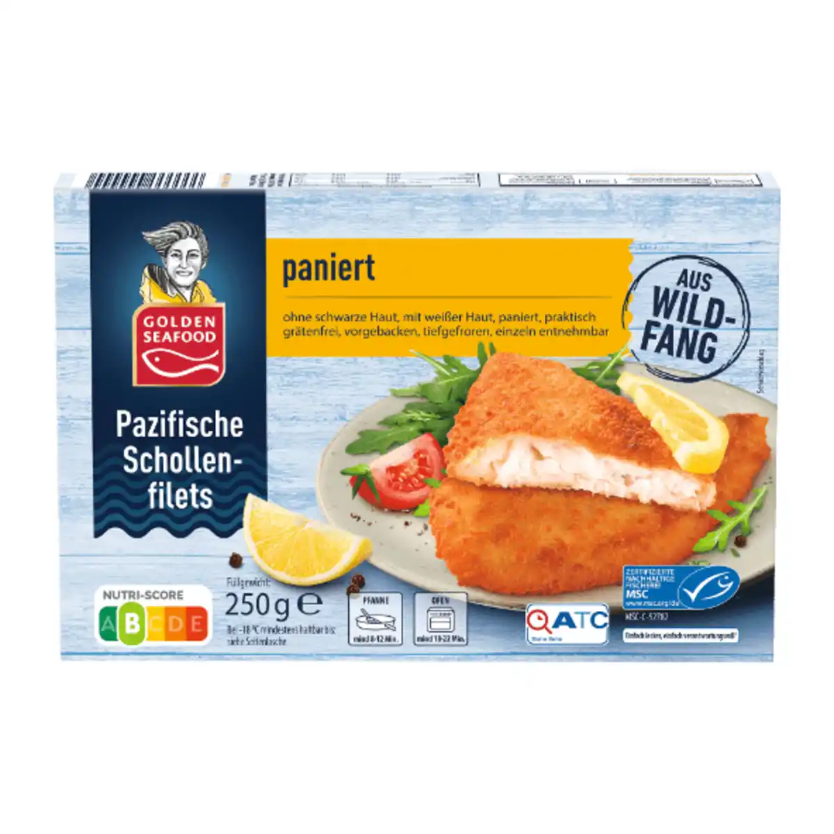 Bild 1 von GOLDEN SEAFOOD Pazifische Schollenfilets 250g