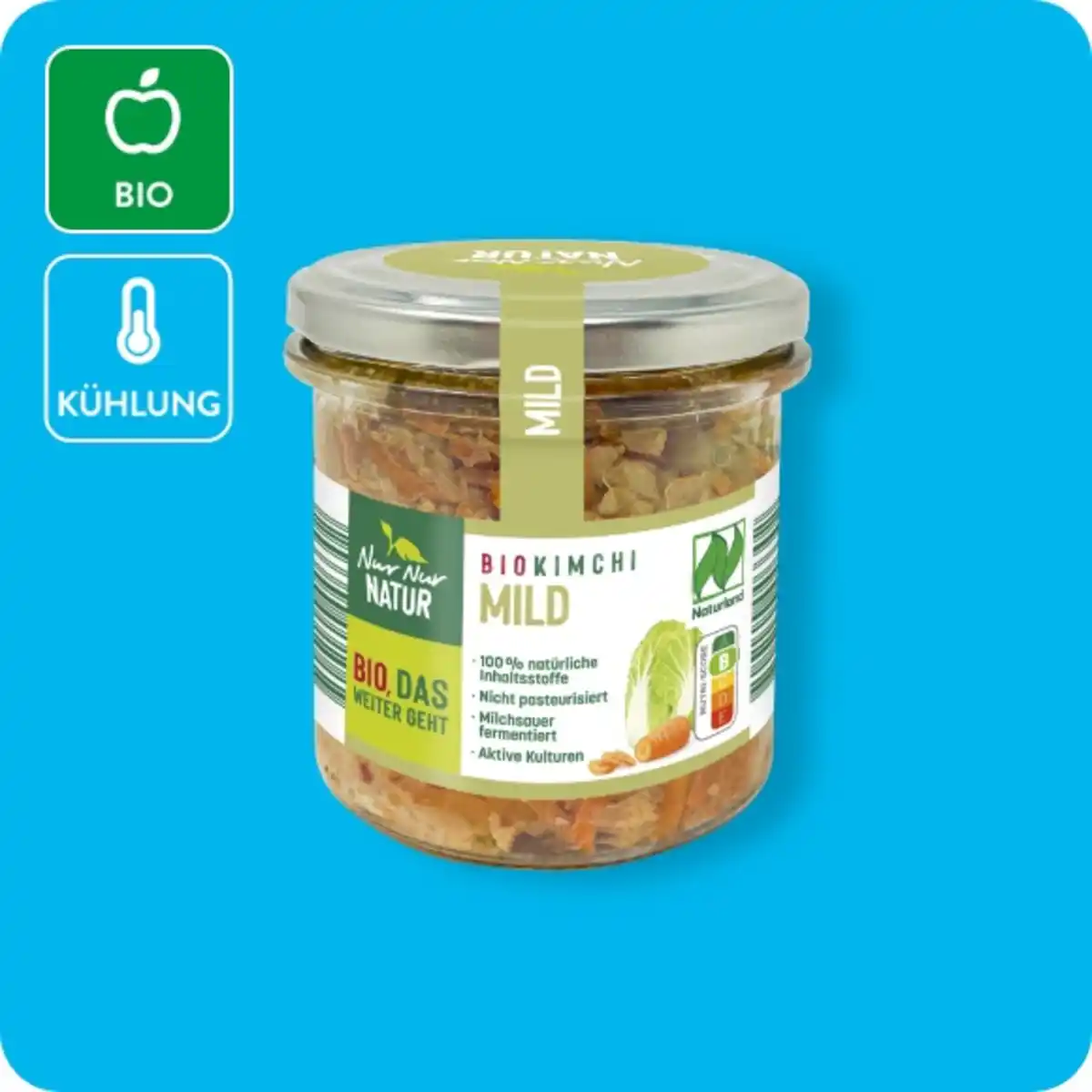 Bild 1 von NUR NUR NATUR Bio-Kimchi, Mild oder Original