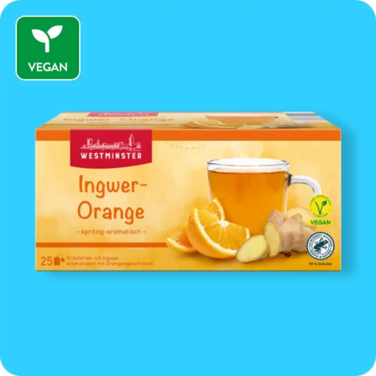 Bild 1 von WESTMINSTER Ingwertee, Ingwer-Orange oder Ingwer-Kurkuma