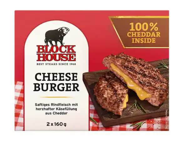 Bild 1 von Block House Cheese Burger,  320 g