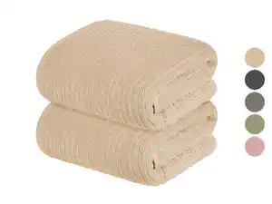 LIVARNO home Frottier-Handtücher, 2 Stück