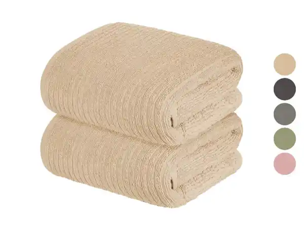 Bild 1 von LIVARNO home Frottier-Handtücher, 2 Stück