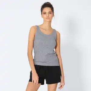 Damen-Top in Ripp-Design