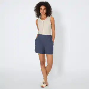 Damen-Shorts aus Leinenmix