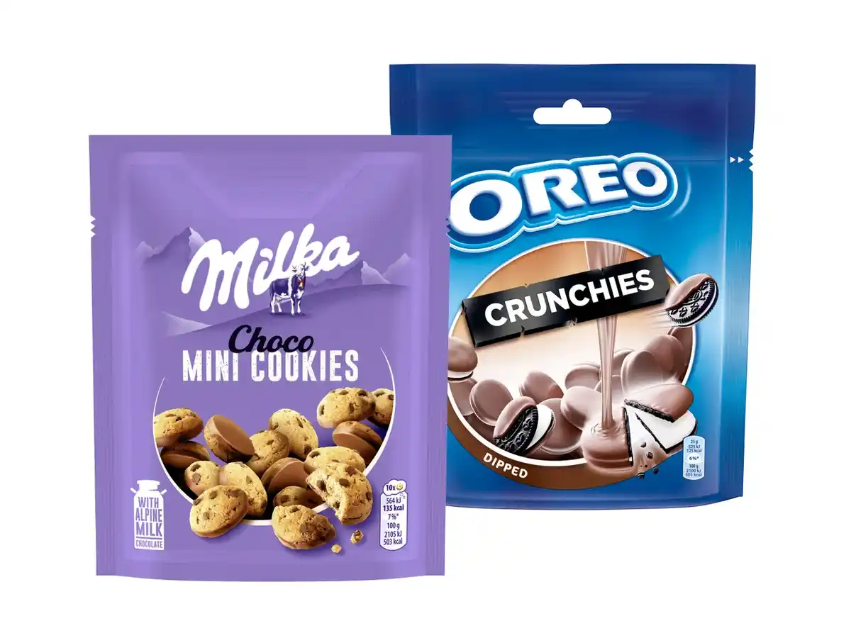 Bild 1 von Milka/Oreo Choco Mini Cookies/Crunchies,  110 g
