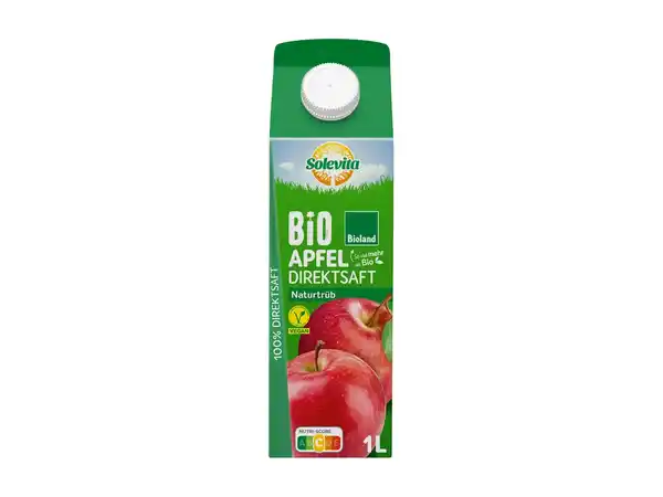Bild 1 von Bioland Apfel Direktsaft, naturtrüb,  1 l