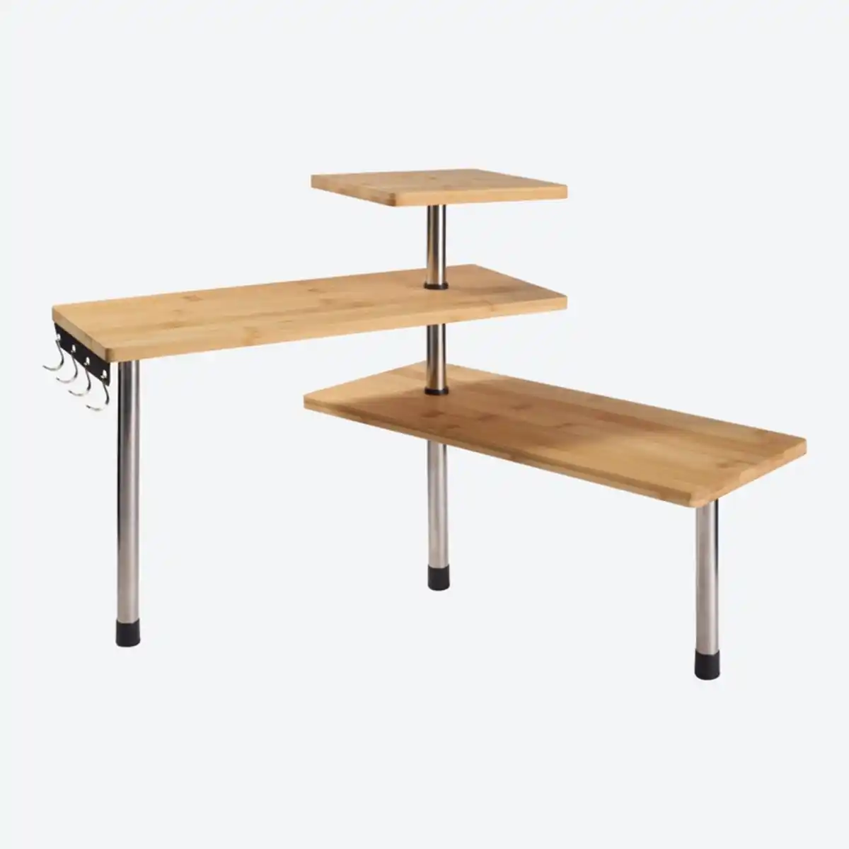 Bild 2 von Eckregal aus Bambus, ca. 43x43x38cm