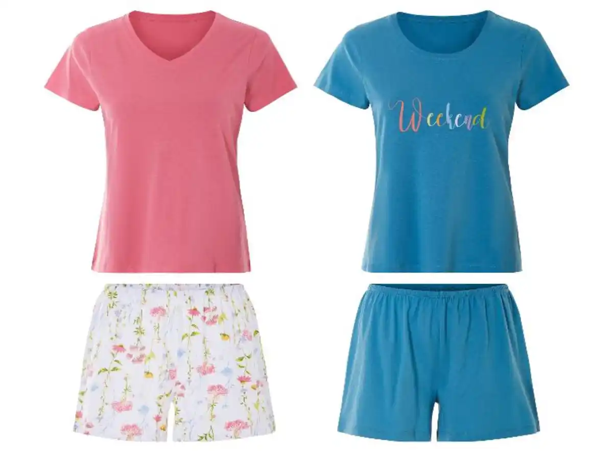 Bild 1 von esmara® Damen Pyjama, ökologischer Textildruck