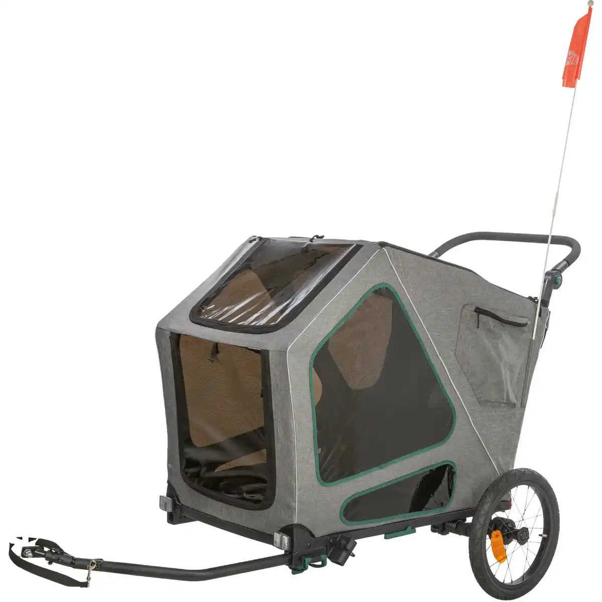 Bild 1 von Hundeanhänger, L, 80x103x98/147 cm, grau/salbei