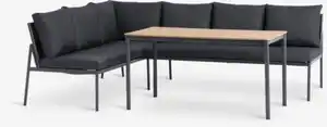 Lounge-Set HAFJELL 6 Personen schwarz
