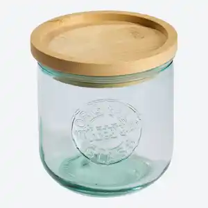 Vorratsglas mit Bambusdeckel, ca. 360 ml